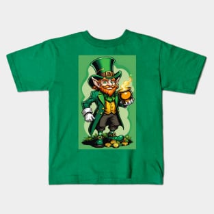 A lucky leprechaun for St. Patrick's day Kids T-Shirt